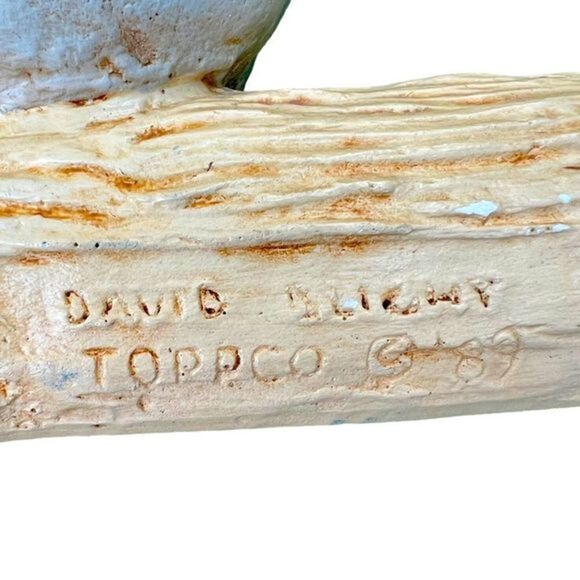 Groundhog Figurine David Blight Open Arms On Log Toppco Kitschy 89 CADDYSHACK - Picture 5 of 8